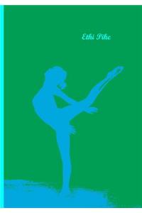 Ethi Pike - Notebook / Extended Lines / Green Blue Dancer