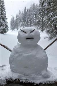 Funny Grumpy Snowman Journal
