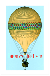 Hot Air Balloon Graduation Greeting Card