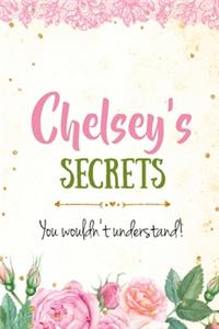 Chelsey's Secrets personalized name notebook for girls and women