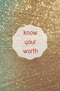 know your worth