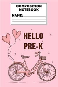 Composition Notebook Hello Pre-K