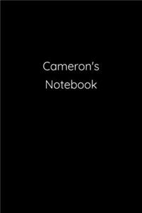 Cameron's Notebook