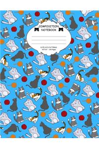 Composition Notebook. Cute Cats Patterns