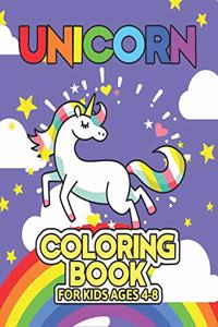 Unicorn Coloring Book for Kids Ages 4-8