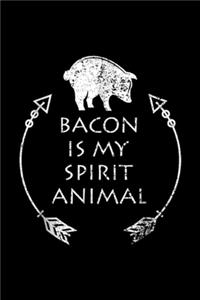 Bacon is my Spirit Animal: Bacon is my Spirit Animal Funny Pig Distressed Gift Journal/Notebook Blank Lined Ruled 6x9 100 Pages