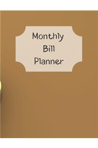 Monthly Bill Planner