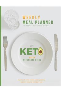 WEEKLY MEAL PLANNER with KETO Quick Reference Guide