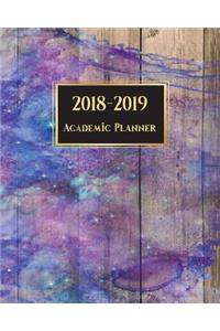 2018-2019 Academic Planner: Daily Weekly & Monthly Agenda Organizer V16