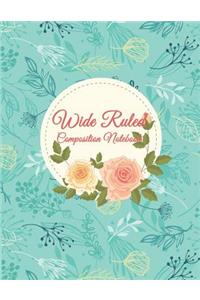 Wide Ruled Composition Notebook