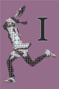 I Monogram Initial Tennis Journal