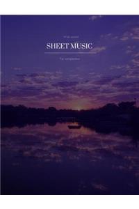 Wide Spaced Sheet Music for Composition
