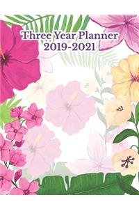 Three Year Planner 2019-2021