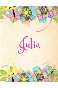 Julia: Personalized Name Journal Composition Notebook