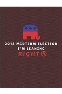 2018 Midterm Election I'm Leaning Right