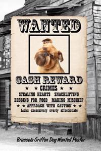 Brussels Griffon Dog Wanted Poster