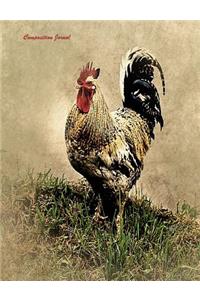 Composition Journal - Vintage Rooster