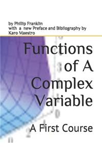 Functions of A Complex Variable