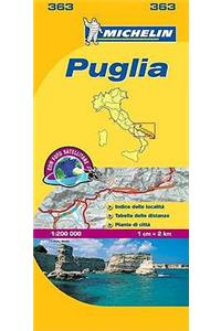 Michelin Map Italy: Puglia 363