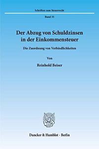 Der Abzug Von Schuldzinsen in Der Einkommensteuer