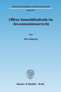 Offene Immobilienfonds Im Investmentsteuerrecht