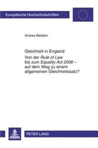 Gleichheit in England