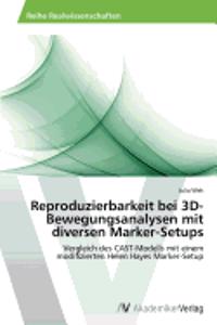 Reproduzierbarkeit bei 3D-Bewegungsanalysen mit diversen Marker-Setups