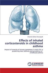 Effects of inhaled corticosteroids in childhood asthma