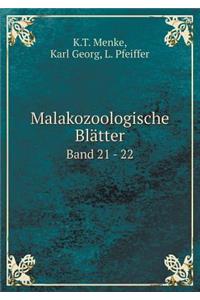 Malakozoologische Blätter Band 21 - 22