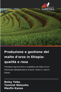 Produzione e gestione del malto d'orzo in Etiopia