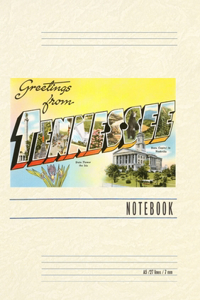 Vintage Lined Notebook Greetings from Tennessee