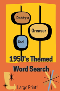 1950's Themed Word Search Book (Large Print)
