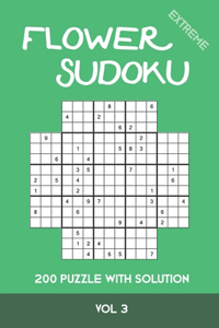 Flower Sudoku extreme 200 Puzzle with solution Vol 3