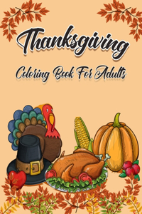 Thanksgiving Coloring Book For Adults