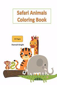 Safari Animals Coloring Book