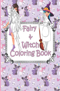 Fairy and Witch Coloring book