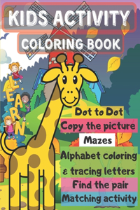 kids activity coloring book