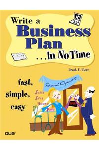 Write a Business Plan in No Time