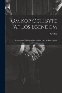 Om Köp Och Byte Af Lös Egendom