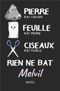 Rien ne bat Melvil - Notes