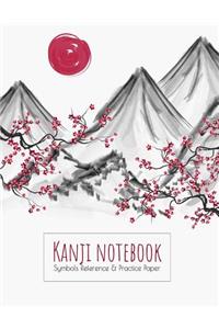 Kanji Notebook Symbols Reference & Practice Paper
