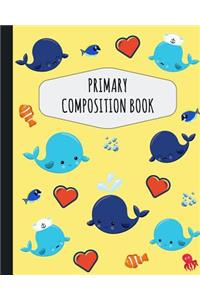 Whale Primary Composition Book