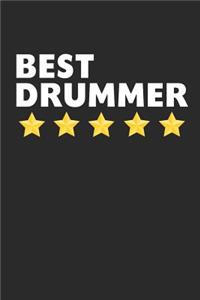 Best Drummer: Lined Journal, Notebook, Diary, Gift For Kids & Adults (6 x 9 100 Pages)