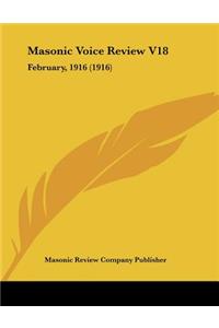 Masonic Voice Review V18