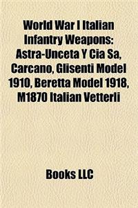 World War I Italian Infantry Weapons