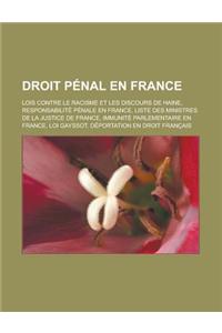 Droit Penal En France