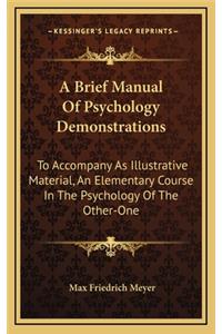 A Brief Manual of Psychology Demonstrations