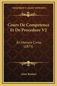 Cours De Competence Et De Procedure V2