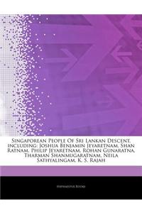 Articles on Singaporean People of Sri Lankan Descent, Including