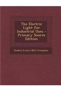 The Electric Light for Industrial Uses - Primary Source Edition